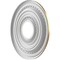 Ekena Millwork Cole PVC Ceiling Medallion (Fits Canopies up to 4 1/4"), Bright Coat Gold, 13"OD x 3 1/2"ID x 3/4"P CMP13COBGL - alternate 4